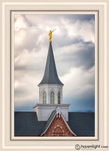 Load image into Gallery viewer, Provo City Center Steeple Open Edition Canvas / 20 X 30 White Frame Art