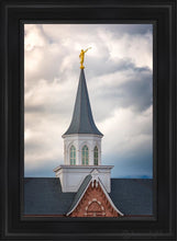 Load image into Gallery viewer, Provo City Center Steeple Open Edition Canvas / 24 X 36 Black Frame Art