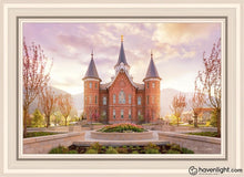 Load image into Gallery viewer, Provo City Center Sunrise Open Edition Canvas / 20 X 30 White Frame Art