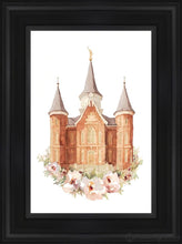 Load image into Gallery viewer, Provo City Center Watercolor Open Edition Canvas / 12 X 18 Black Frame Art