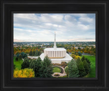 Load image into Gallery viewer, Provo Day Aerial Open Edition Canvas / 11 X 14 Black Frame Art