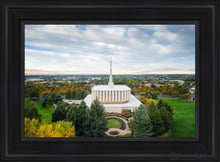 Load image into Gallery viewer, Provo Day Aerial Open Edition Canvas / 14 X 21 Black Frame Art