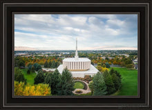 Load image into Gallery viewer, Provo Day Aerial Open Edition Canvas / 20 X 30 Black Frame Art