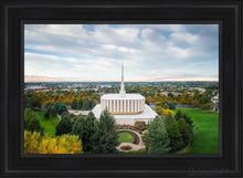 Load image into Gallery viewer, Provo Day Aerial Open Edition Canvas / 24 X 36 Black Frame Art