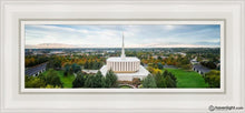 Load image into Gallery viewer, Provo Day Aerial Open Edition Canvas / 6 X 18 White Frame Art