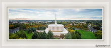 Load image into Gallery viewer, Provo Day Aerial Open Edition Canvas / 8 X 24 White Frame Art