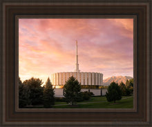 Load image into Gallery viewer, Provo I Stand All Amazed Open Edition Canvas / 11 X 14 Brown Frame Art