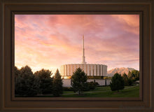 Load image into Gallery viewer, Provo I Stand All Amazed Open Edition Canvas / 20 X 30 Brown Frame Art