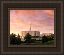 Load image into Gallery viewer, Provo I Stand All Amazed Open Edition Canvas / 8 X 10 Brown Frame Art