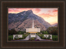Load image into Gallery viewer, Provo Morning Front Open Edition Canvas / 12 X 18 Brown Frame Art