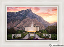 Load image into Gallery viewer, Provo Morning Front Open Edition Canvas / 14 X 21 White Frame Art