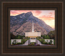 Load image into Gallery viewer, Provo Morning Front Open Edition Canvas / 8 X 10 Brown Frame Art