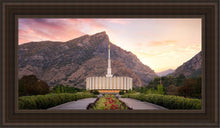 Load image into Gallery viewer, Provo Pathway To Heaven Open Edition Canvas / 15 X 30 Brown Frame Art