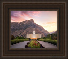 Load image into Gallery viewer, Provo Pathway To Heaven Open Edition Canvas / 8 X 10 Brown Frame Art
