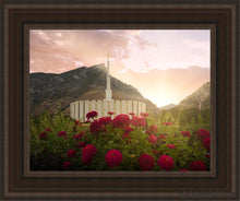 Load image into Gallery viewer, Provo Second Coming Open Edition Canvas / 11 X 14 Brown Frame Art