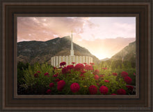 Load image into Gallery viewer, Provo Second Coming Open Edition Canvas / 14 X 21 Brown Frame Art