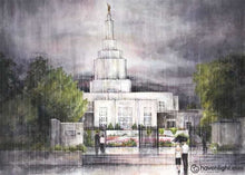 Load image into Gallery viewer, Refuge From The Storm - Idaho Falls Temple Art