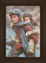Load image into Gallery viewer, Rescue Open Edition Canvas / 20 X 30 Brown Frame Art