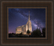 Load image into Gallery viewer, Rexburg Celestial Open Edition Canvas / 8 X 10 Brown Frame Art
