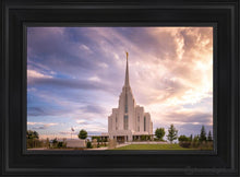 Load image into Gallery viewer, Rexburg Cloudy Open Edition Canvas / 14 X 21 Black Frame Art