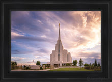 Load image into Gallery viewer, Rexburg Cloudy Open Edition Canvas / 24 X 36 Black Frame Art