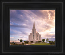 Load image into Gallery viewer, Rexburg Cloudy Open Edition Canvas / 8 X 10 Black Frame Art