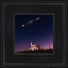 Load image into Gallery viewer, Rexburg Eclipse Phases Open Edition Canvas / 6 X Black Frame Art