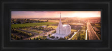 Load image into Gallery viewer, Rexburg Evening From On High Open Edition Canvas / 6 X 18 Black Frame Art
