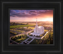 Load image into Gallery viewer, Rexburg Evening From On High Open Edition Canvas / 8 X 10 Black Frame Art