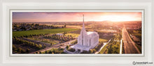 Load image into Gallery viewer, Rexburg Evening From On High Open Edition Canvas / 8 X 24 White Frame Art