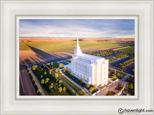 Load image into Gallery viewer, Rexburg Shadow Aerial Open Edition Canvas / 12 X 18 White Frame Art