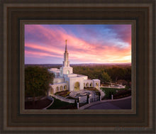 Load image into Gallery viewer, Sacramento Sunrise From On High Open Edition Canvas / 8 X 10 Brown Frame Art