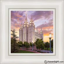 Load image into Gallery viewer, Salt Lake Eternal Progression Open Edition Canvas / 12 X White Frame Art