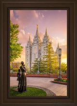 Load image into Gallery viewer, Salt Lake Maternal Reflection Open Edition Canvas / 20 X 30 Brown Frame Art