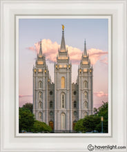 Load image into Gallery viewer, Salt Lake Morning Breaks Open Edition Canvas / 11 X 14 White Frame Art