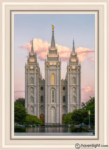 Load image into Gallery viewer, Salt Lake Morning Breaks Open Edition Canvas / 20 X 30 White Frame Art