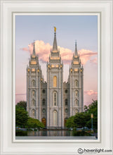 Load image into Gallery viewer, Salt Lake Morning Breaks Open Edition Canvas / 24 X 36 White Frame Art