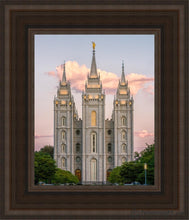 Load image into Gallery viewer, Salt Lake Morning Breaks Open Edition Canvas / 8 X 10 Brown Frame Art