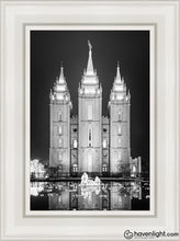 Load image into Gallery viewer, Salt Lake Nativity Open Edition Canvas / 12 X 18 White Frame Art