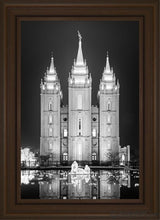 Load image into Gallery viewer, Salt Lake Nativity Open Edition Canvas / 20 X 30 Brown Frame Art