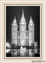 Load image into Gallery viewer, Salt Lake Nativity Open Edition Canvas / 20 X 30 White Frame Art
