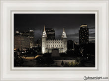 Load image into Gallery viewer, Salt Lake Summers Eve Open Edition Canvas / 12 X 18 White Frame Art
