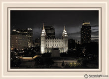 Load image into Gallery viewer, Salt Lake Summers Eve Open Edition Canvas / 20 X 30 Gray Frame Art