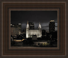 Load image into Gallery viewer, Salt Lake Summers Eve Open Edition Canvas / 8 X 10 Brown Frame Art