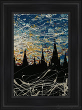 Load image into Gallery viewer, Salt Lake Temple Against A Darkening World Open Edition Canvas / 12 X 18 Black Frame Art