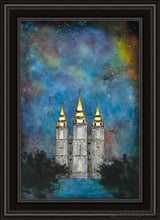 Load image into Gallery viewer, Salt Lake Temple Polaris Open Edition Canvas / 20 X 30 Black Frame Art