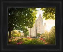 Load image into Gallery viewer, Salt Lake - The Lord Is My Light Open Edition Canvas / 11 X 14 Black Frame Art
