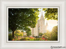 Load image into Gallery viewer, Salt Lake - The Lord Is My Light Open Edition Canvas / 12 X 18 White Frame Art
