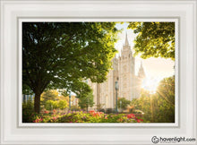 Load image into Gallery viewer, Salt Lake - The Lord Is My Light Open Edition Canvas / 14 X 21 White Frame Art
