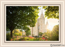 Load image into Gallery viewer, Salt Lake - The Lord Is My Light Open Edition Canvas / 20 X 30 White Frame Art